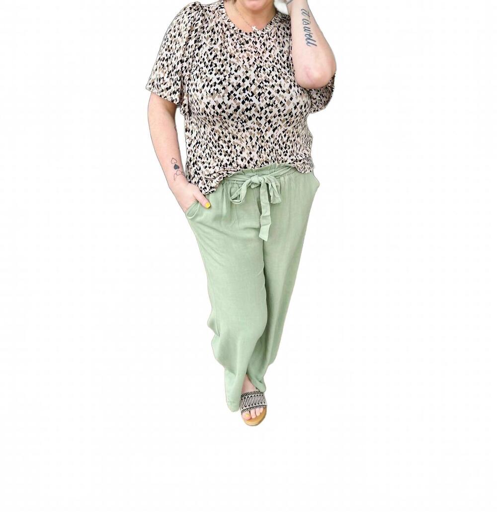 NEW MITTOSHOP autumn ember flutter top in beige
